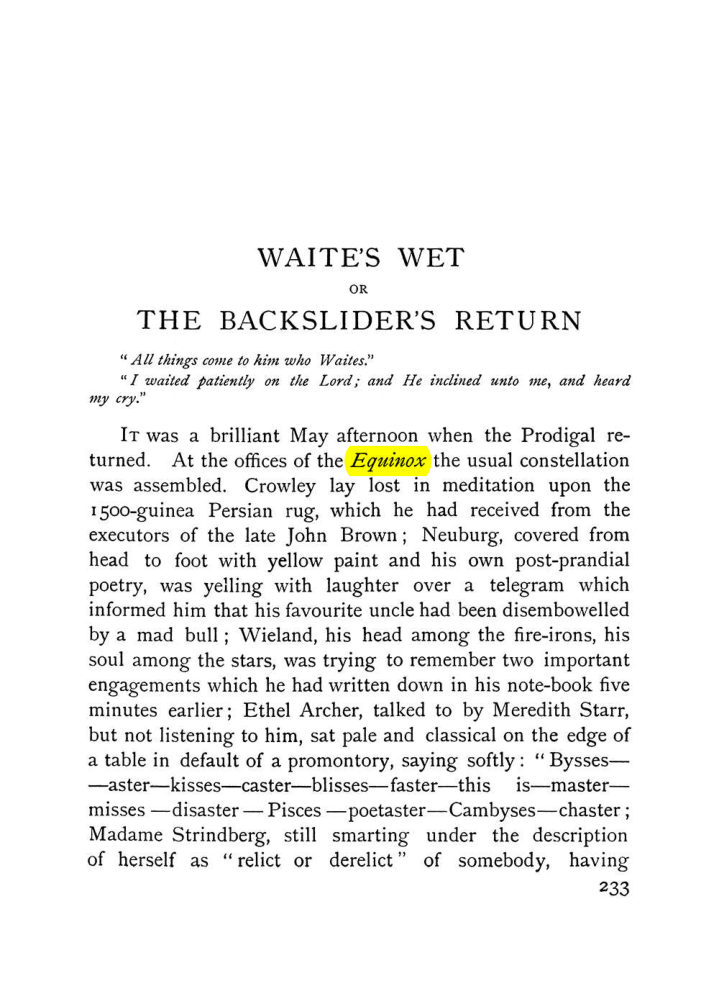 Original scan of The Equinox (Volume I, Number VII), PDF page 275
