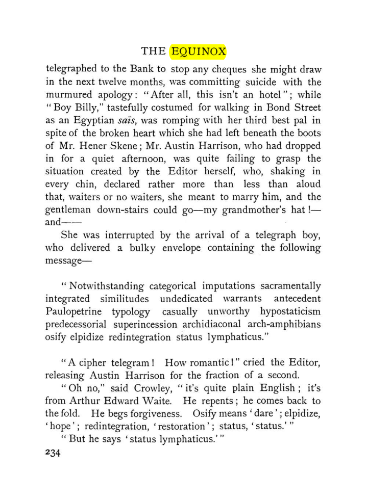 Original scan of The Equinox (Volume I, Number VII), PDF page 276