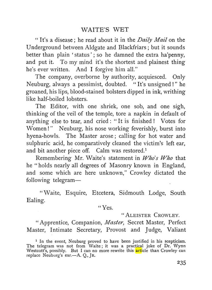 Original scan of The Equinox (Volume I, Number VII), PDF page 277