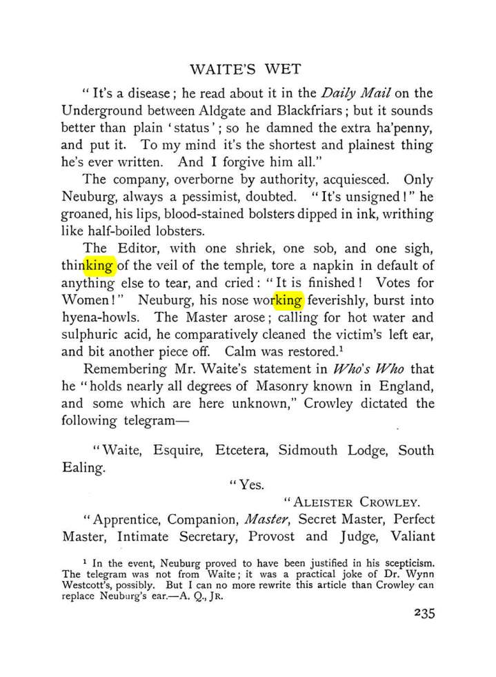 Original scan of The Equinox (Volume I, Number VII), PDF page 277