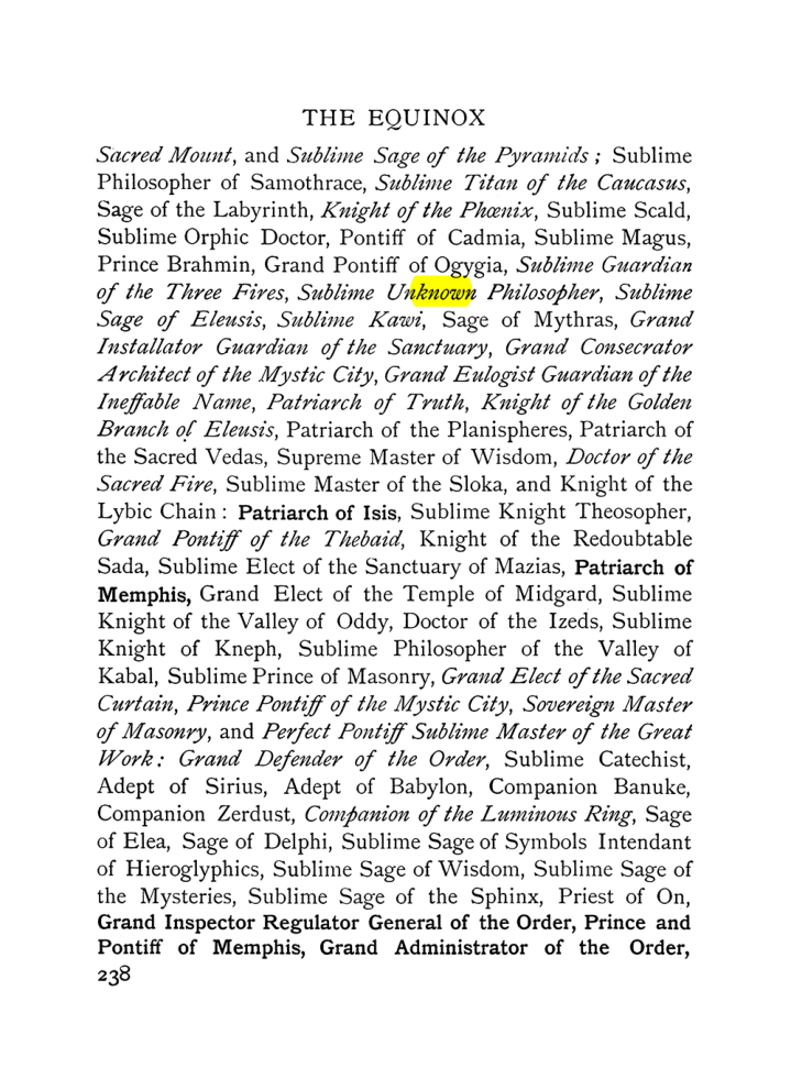 Original scan of The Equinox (Volume I, Number VII), PDF page 280