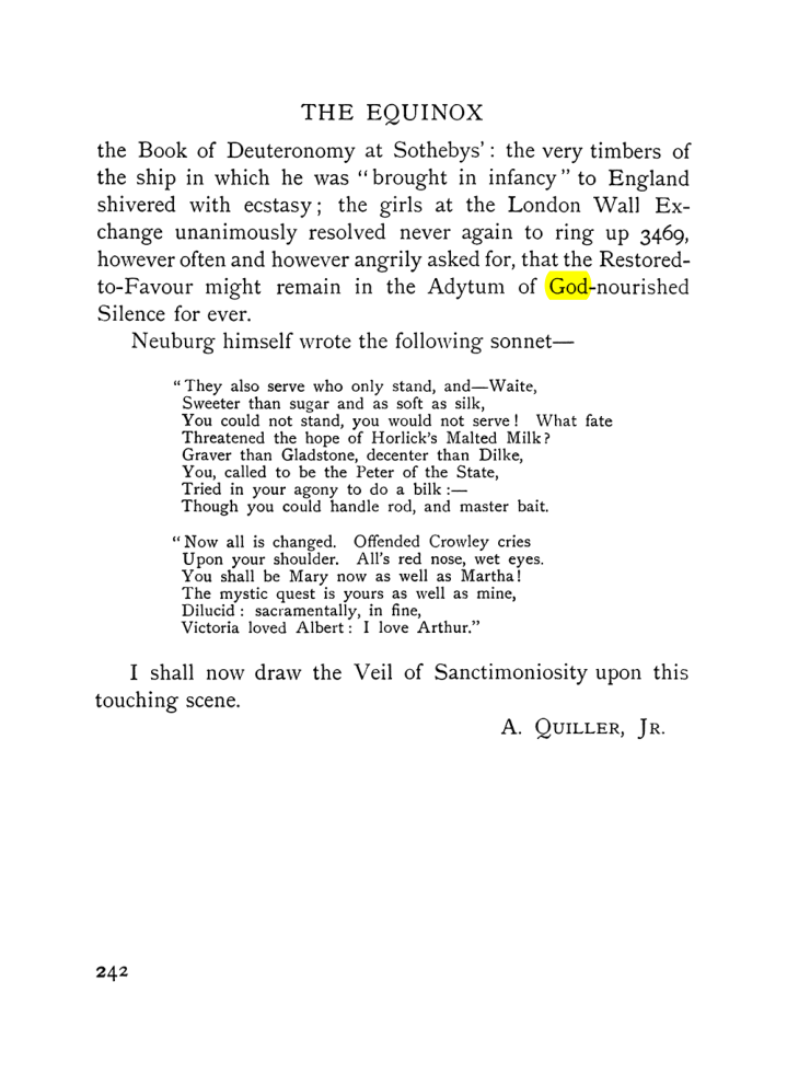 Original scan of The Equinox (Volume I, Number VII), PDF page 284