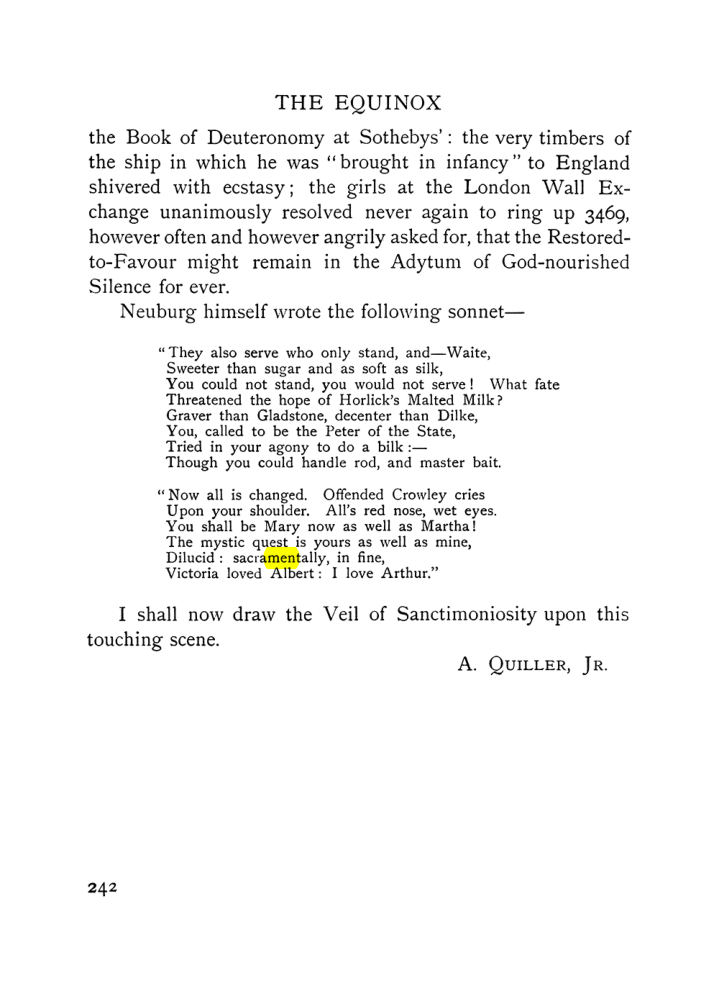 Original scan of The Equinox (Volume I, Number VII), PDF page 284