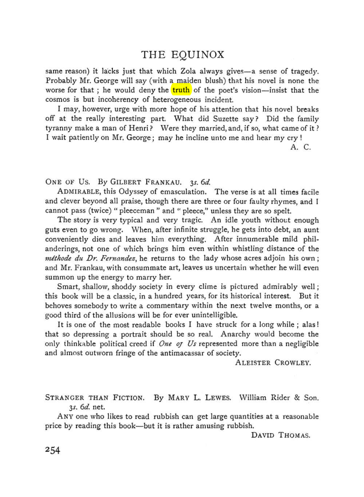 Original scan of The Equinox (Volume I, Number VII), PDF page 296
