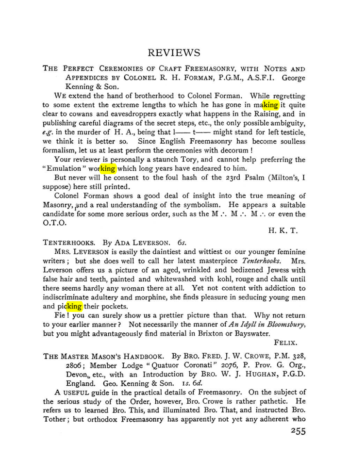 Original scan of The Equinox (Volume I, Number VII), PDF page 297