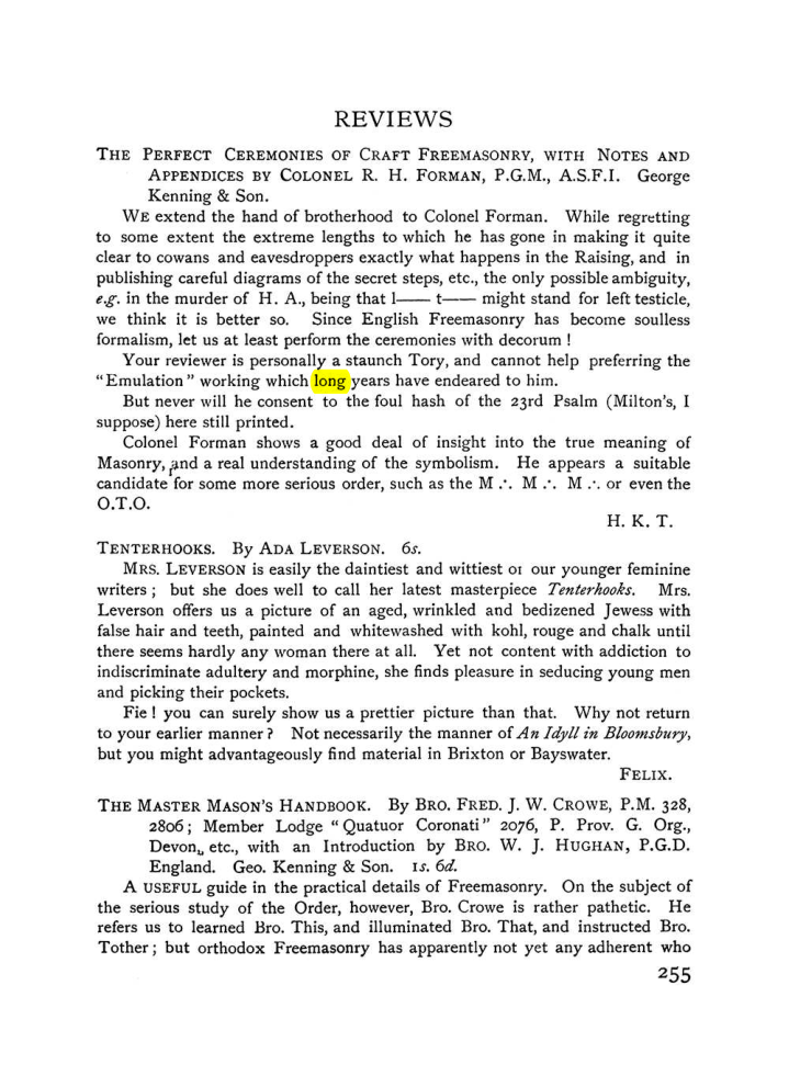 Original scan of The Equinox (Volume I, Number VII), PDF page 297