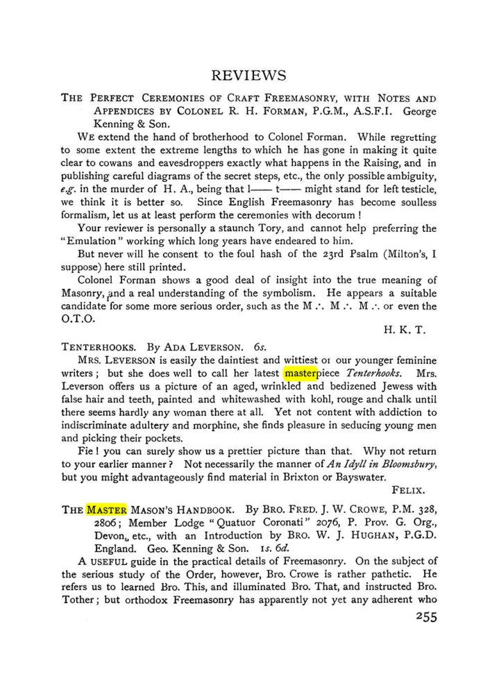 Original scan of The Equinox (Volume I, Number VII), PDF page 297