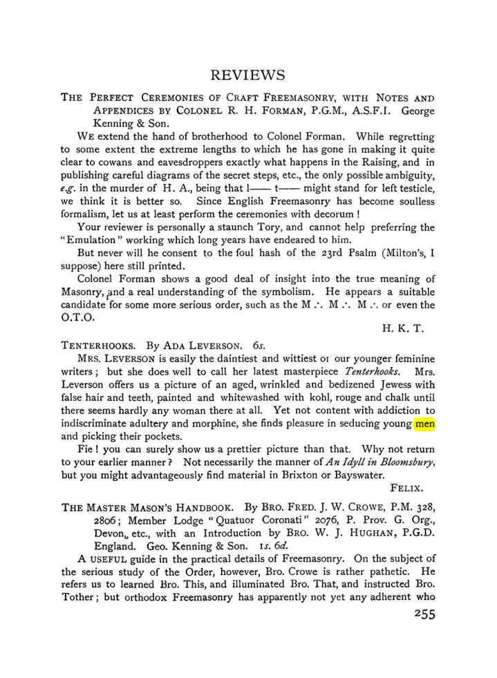 Original scan of The Equinox (Volume I, Number VII), PDF page 297