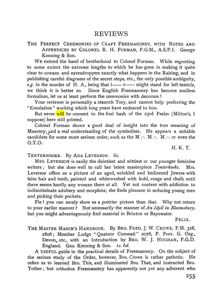Original scan of The Equinox (Volume I, Number VII), PDF page 297