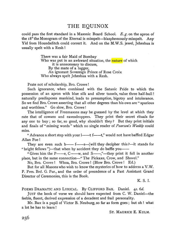 Original scan of The Equinox (Volume I, Number VII), PDF page 298