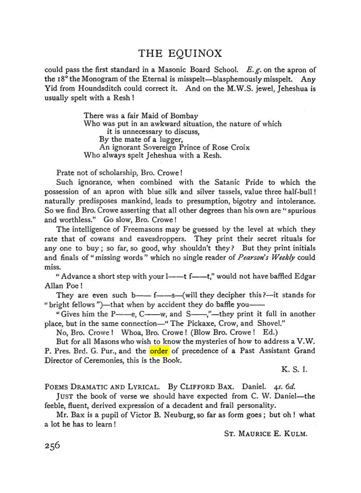 Original scan of The Equinox (Volume I, Number VII), PDF page 298