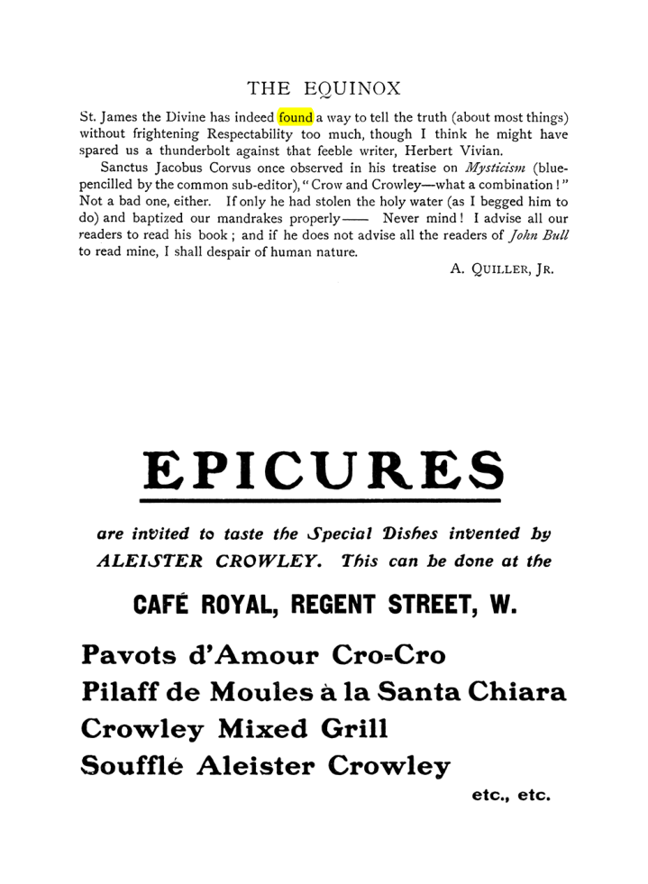 Original scan of The Equinox (Volume I, Number VII), PDF page 418