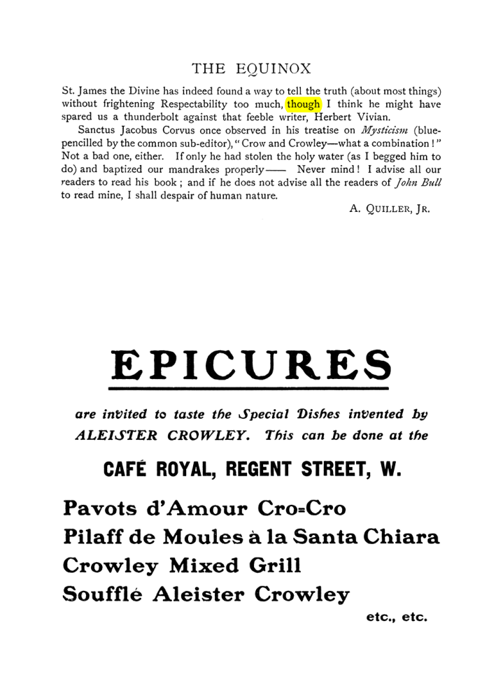 Original scan of The Equinox (Volume I, Number VII), PDF page 418