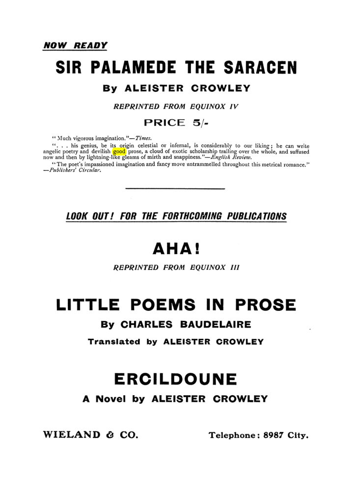 Original scan of The Equinox (Volume I, Number VII), PDF page 419