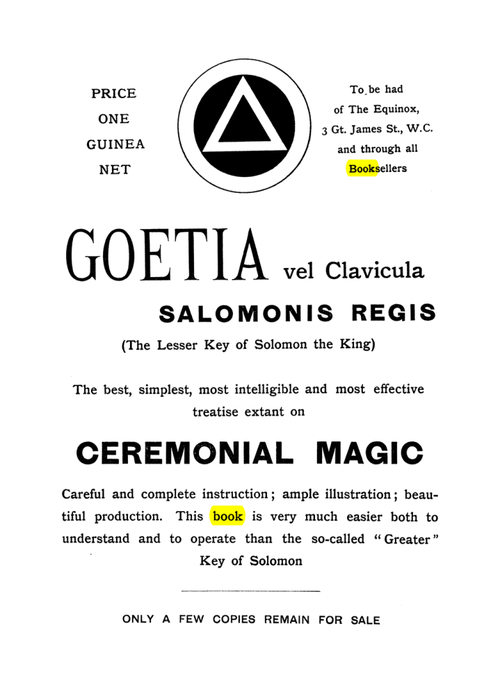 Original scan of The Equinox (Volume I, Number VII), PDF page 420