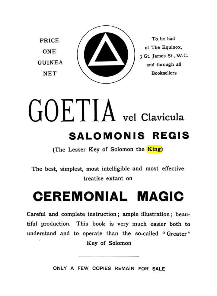 Original scan of The Equinox (Volume I, Number VII), PDF page 420