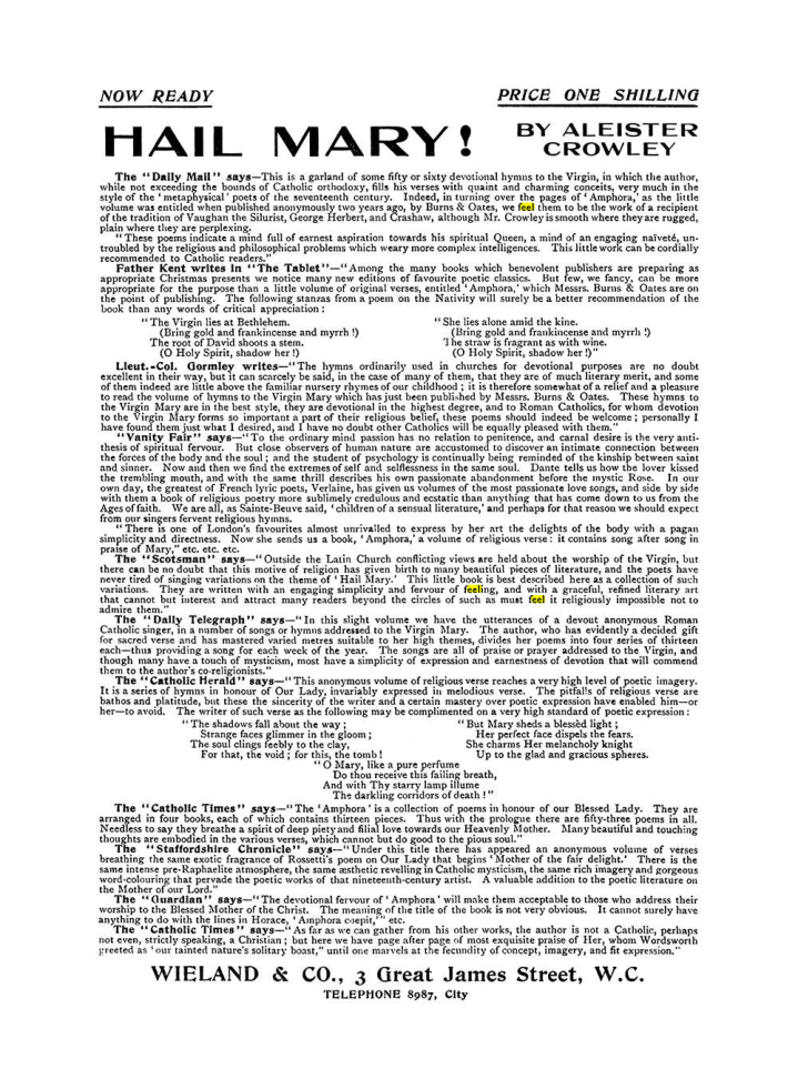 Original scan of The Equinox (Volume I, Number VII), PDF page 422