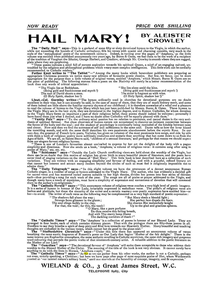 Original scan of The Equinox (Volume I, Number VII), PDF page 422
