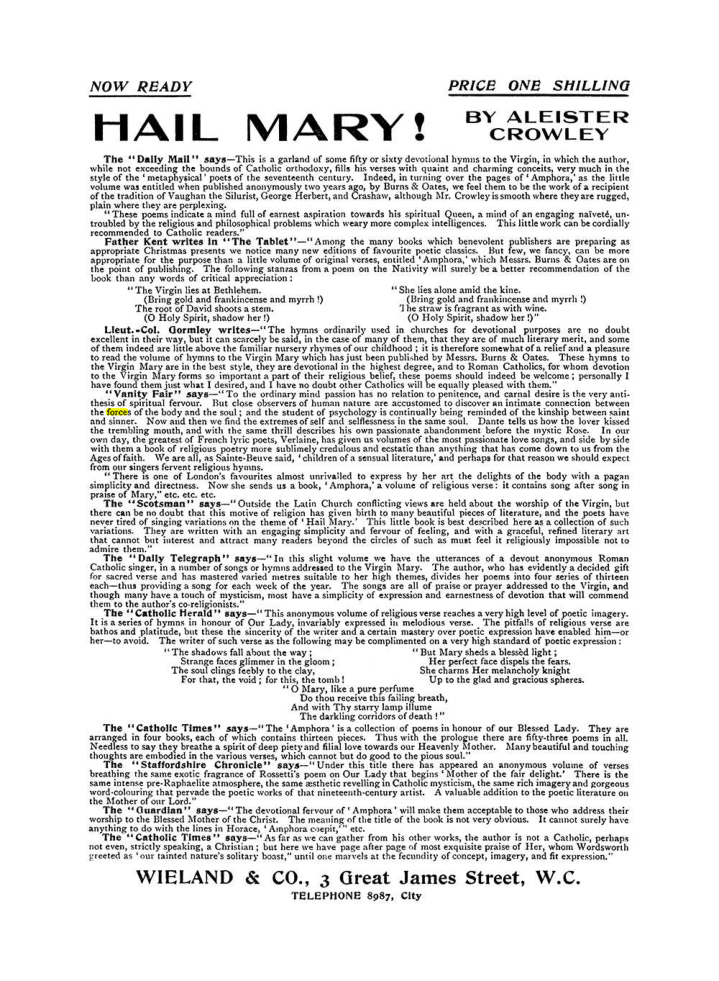 Original scan of The Equinox (Volume I, Number VII), PDF page 422