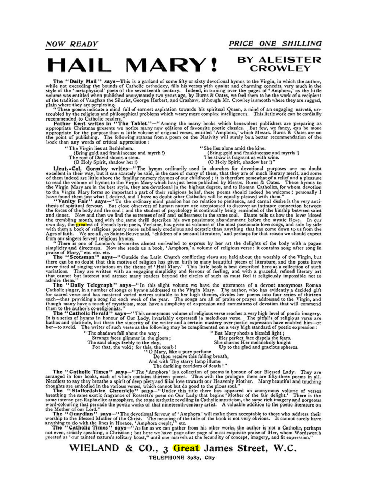 Original scan of The Equinox (Volume I, Number VII), PDF page 422