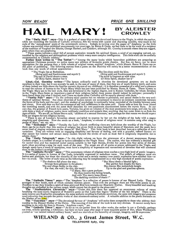 Original scan of The Equinox (Volume I, Number VII), PDF page 422