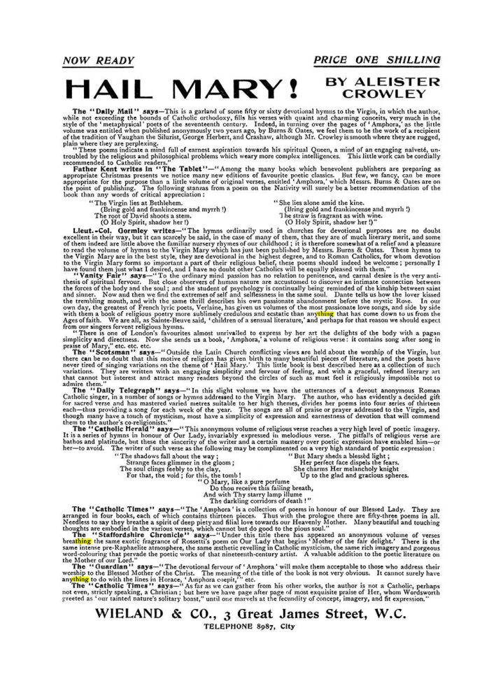 Original scan of The Equinox (Volume I, Number VII), PDF page 422
