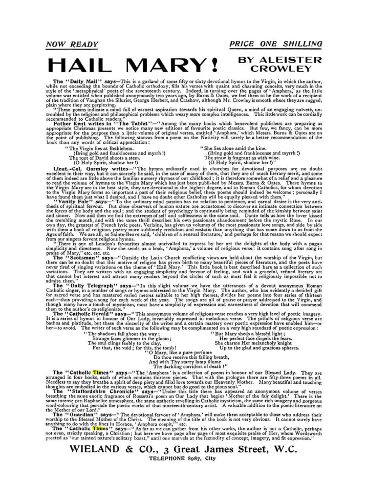 Original scan of The Equinox (Volume I, Number VII), PDF page 422