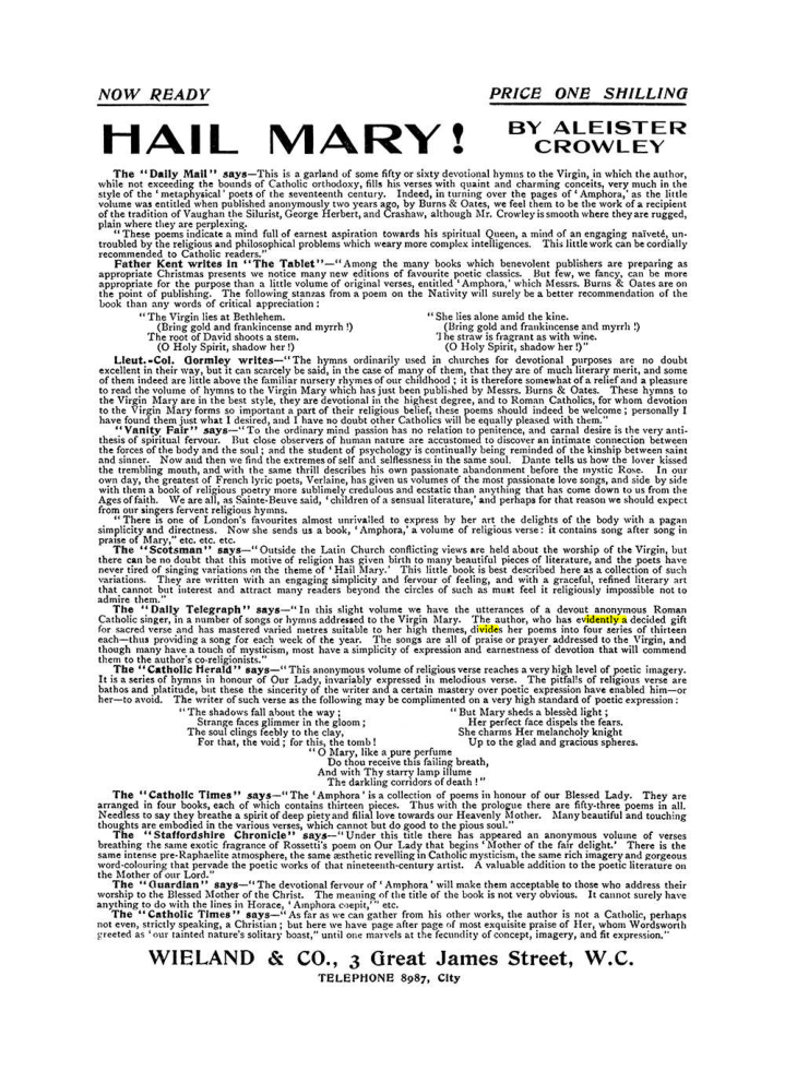 Original scan of The Equinox (Volume I, Number VII), PDF page 422