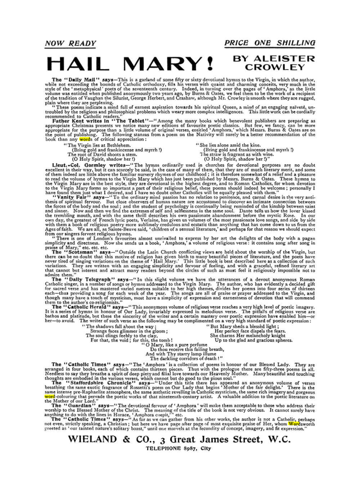 Original scan of The Equinox (Volume I, Number VII), PDF page 422