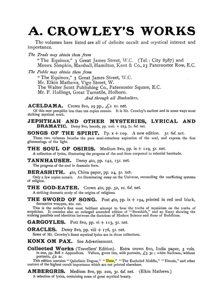 Original scan of The Equinox (Volume I, Number VII), PDF page 424