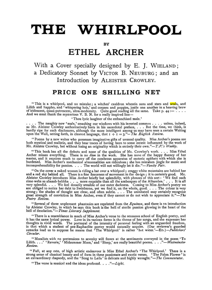 Original scan of The Equinox (Volume I, Number VII), PDF page 426
