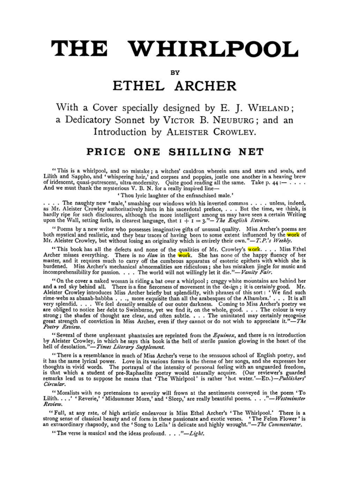 Original scan of The Equinox (Volume I, Number VII), PDF page 426