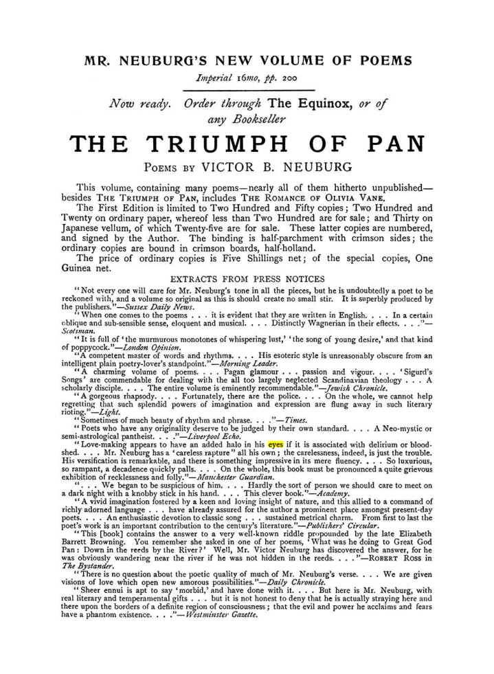 Original scan of The Equinox (Volume I, Number VII), PDF page 427