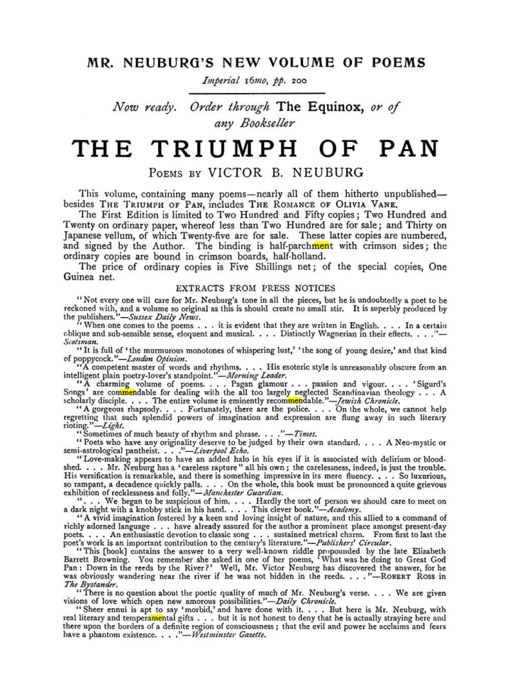 Original scan of The Equinox (Volume I, Number VII), PDF page 427
