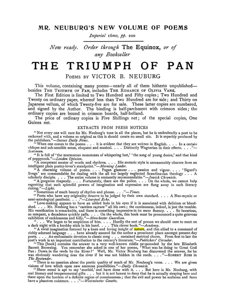 Original scan of The Equinox (Volume I, Number VII), PDF page 427