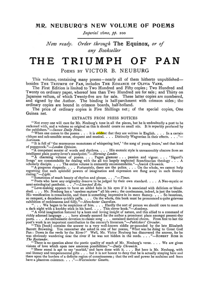 Original scan of The Equinox (Volume I, Number VII), PDF page 427