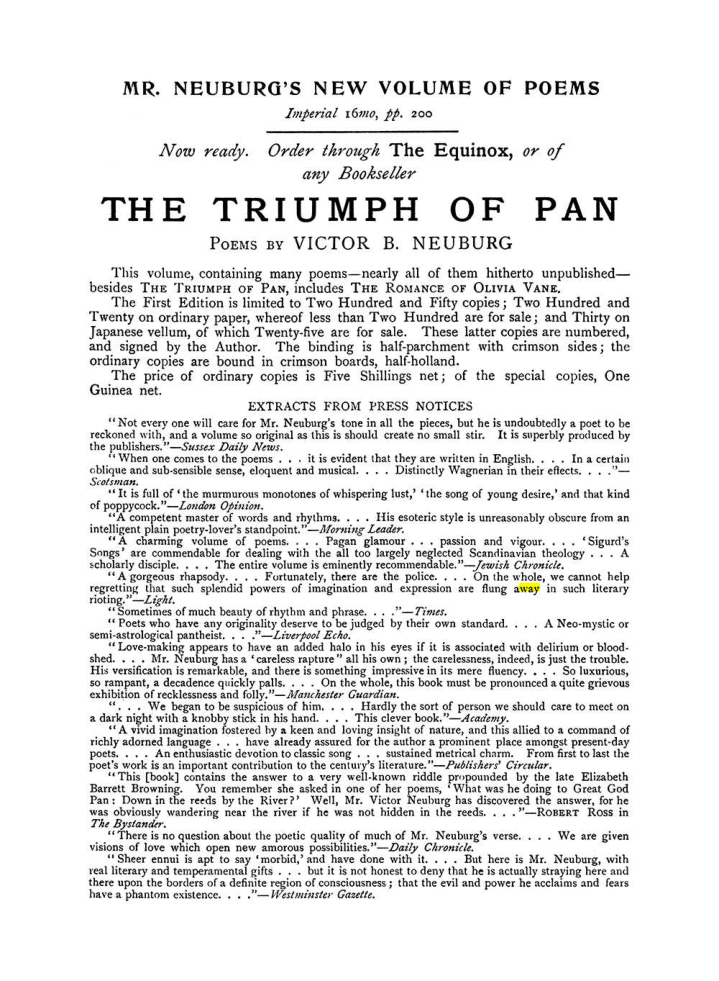 Original scan of The Equinox (Volume I, Number VII), PDF page 427