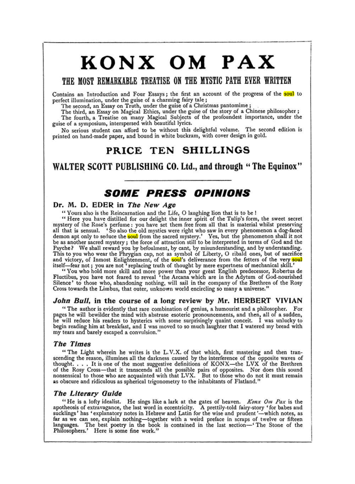 Original scan of The Equinox (Volume I, Number VII), PDF page 430