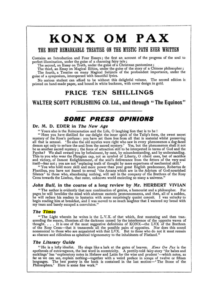 Original scan of The Equinox (Volume I, Number VII), PDF page 430