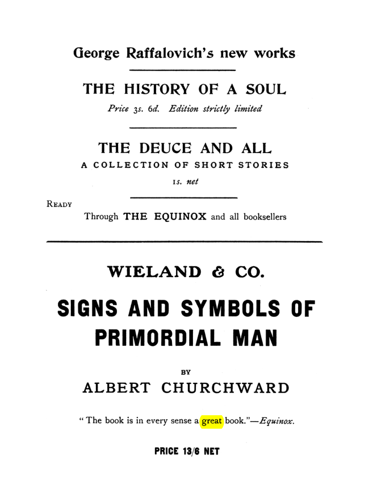 Original scan of The Equinox (Volume I, Number VII), PDF page 434
