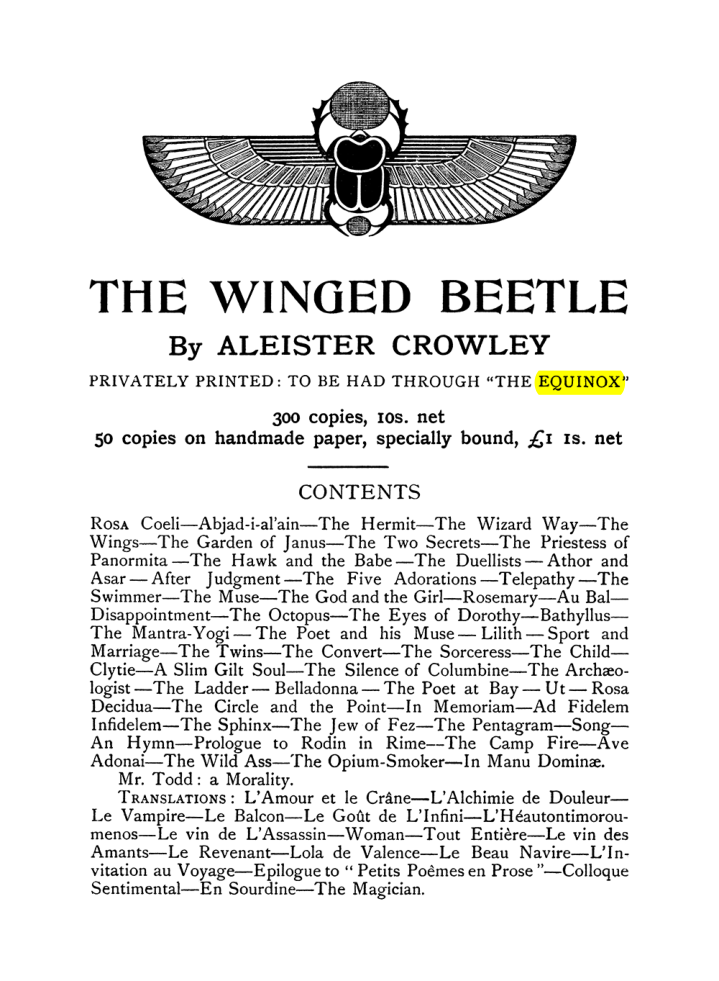 Original scan of The Equinox (Volume I, Number VII), PDF page 439