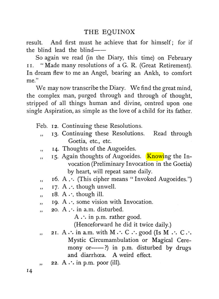 Original scan of The Equinox (Volume I, Number VII), PDF page 54