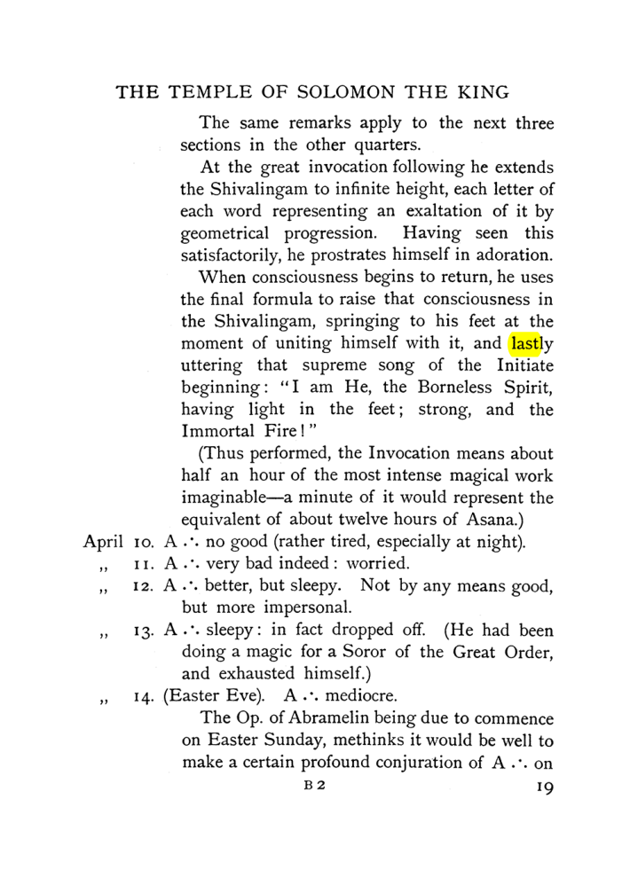 Original scan of The Equinox (Volume I, Number VII), PDF page 59
