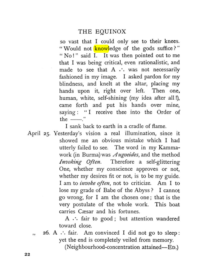 Original scan of The Equinox (Volume I, Number VII), PDF page 62