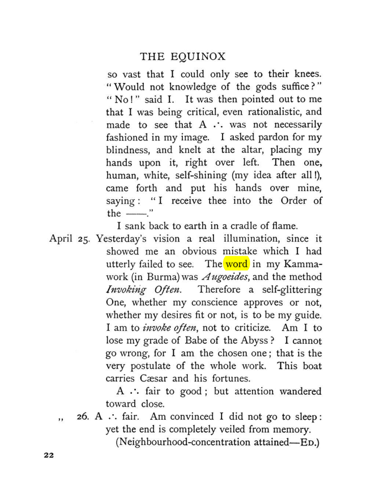 Original scan of The Equinox (Volume I, Number VII), PDF page 62