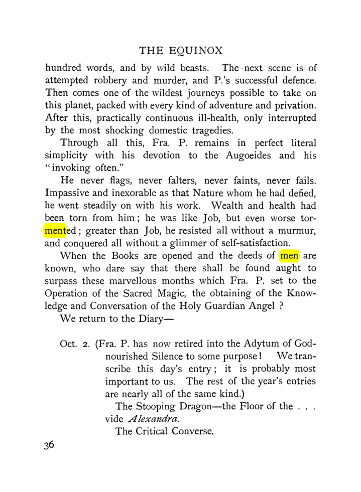 Original scan of The Equinox (Volume I, Number VII), PDF page 78