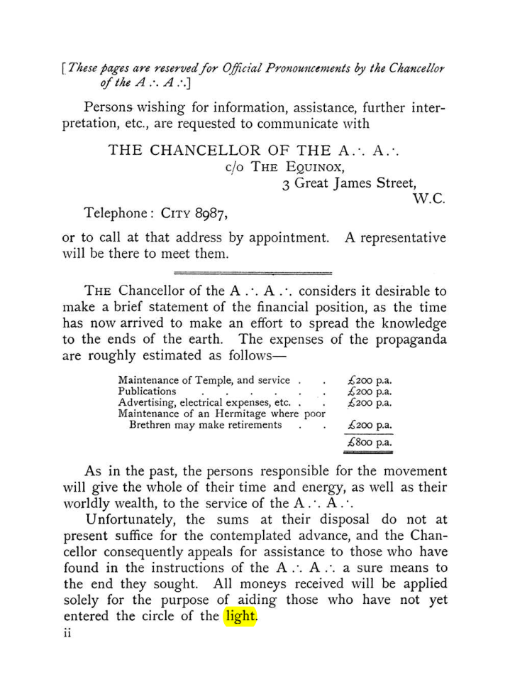 Original scan of The Equinox (Volume I, Number VII), PDF page 8