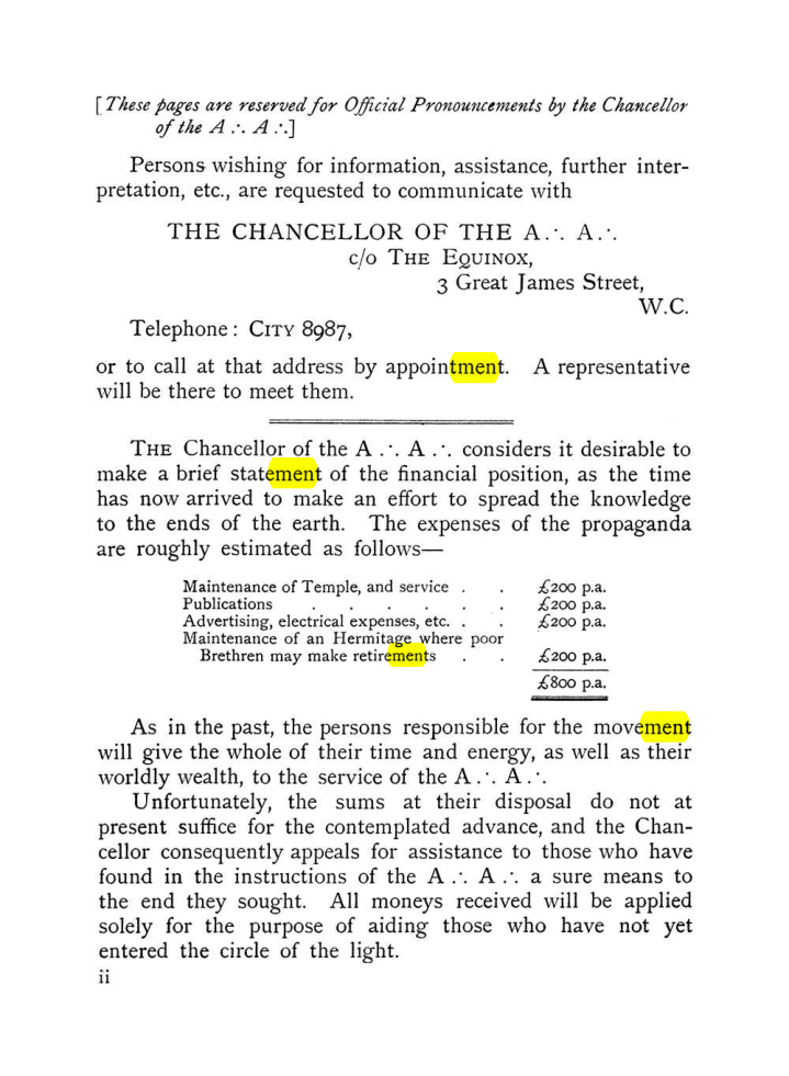 Original scan of The Equinox (Volume I, Number VII), PDF page 8