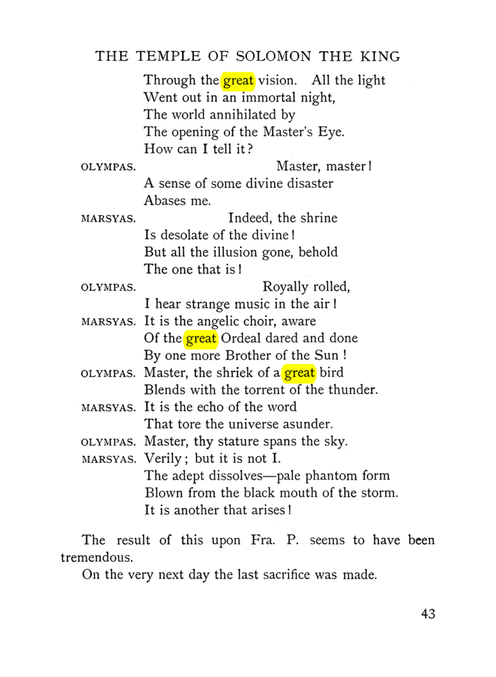 Original scan of The Equinox (Volume I, Number VII), PDF page 85