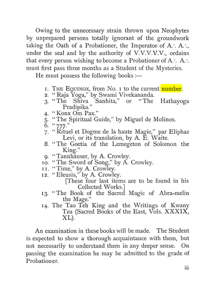 Original scan of The Equinox (Volume I, Number VII), PDF page 9